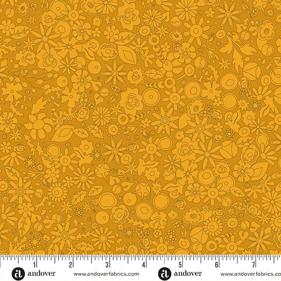 Sun Print 2024 Golden Woodland Fabric-Andover-My Favorite Quilt Store