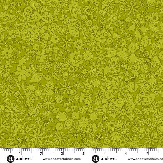 Sun Print 2024 Leaf Woodland Fabric-Andover-My Favorite Quilt Store