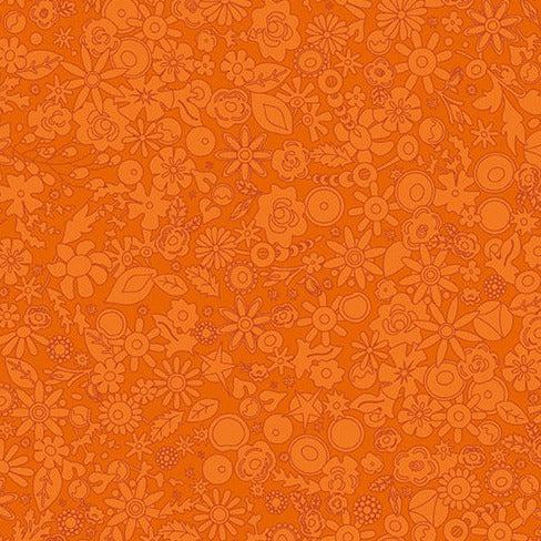 Sun Print 2024 Orange Woodland Fabric