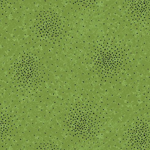 Sunflower Meadow Green Texture Dot Fabric