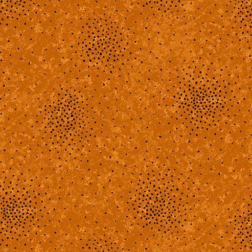 Sunflower Meadow Orange Texture Dot Fabric