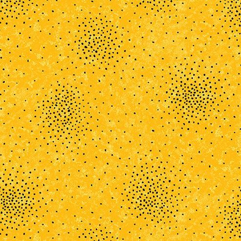 Sunflower Meadow Yellow Texture Dot Fabric