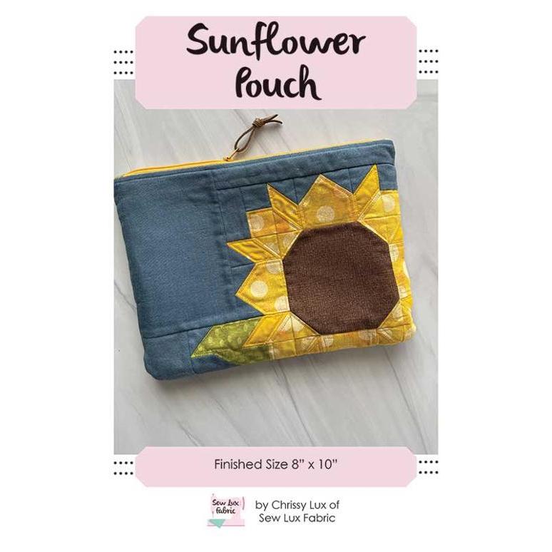 Sunflower Pouch Pattern-Sew Lux Fabric & Gifts-My Favorite Quilt Store