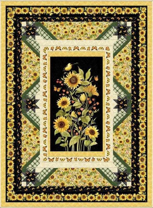 Sunflower Splendor Twin Quilt Kit-Wilmington Prints-My Favorite Quilt Store