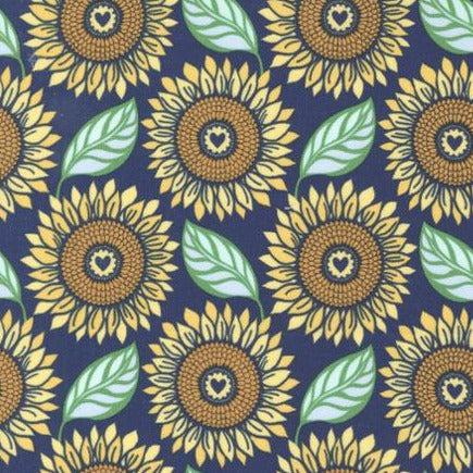 LARGE sunflowers fabric - sunflower Fabric