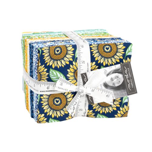 Sunflowers in My Heart Fat Quarter Bundle-Moda Fabrics-My Favorite Quilt Store