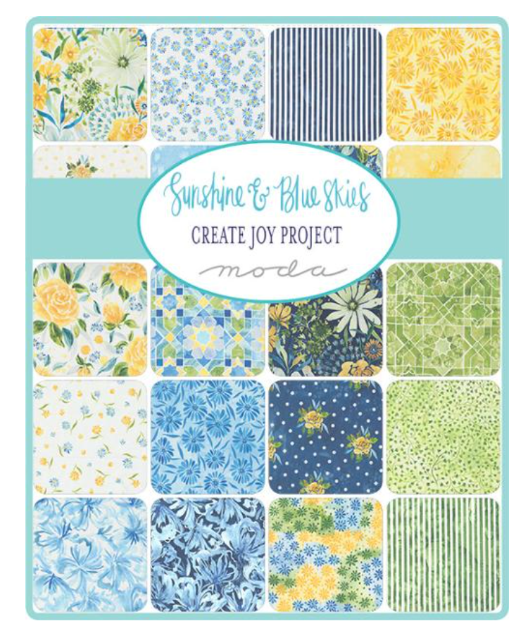 Sunshine Blue Skies Fat Quarter Bundle 34pc-Moda Fabrics-My Favorite Quilt Store