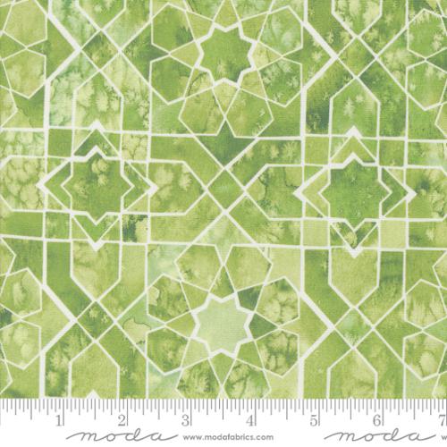 Sunshine Blue Skies Grass Mosaic Sky Geometrics Fabric-Moda Fabrics-My Favorite Quilt Store