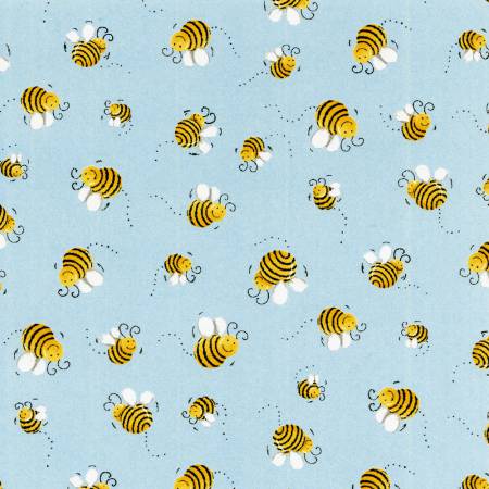 SusyBee Blue Bees Fabric