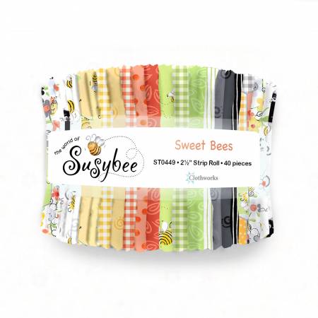 Sweet Bees 2 1/2" Strip Roll-Susybee-My Favorite Quilt Store