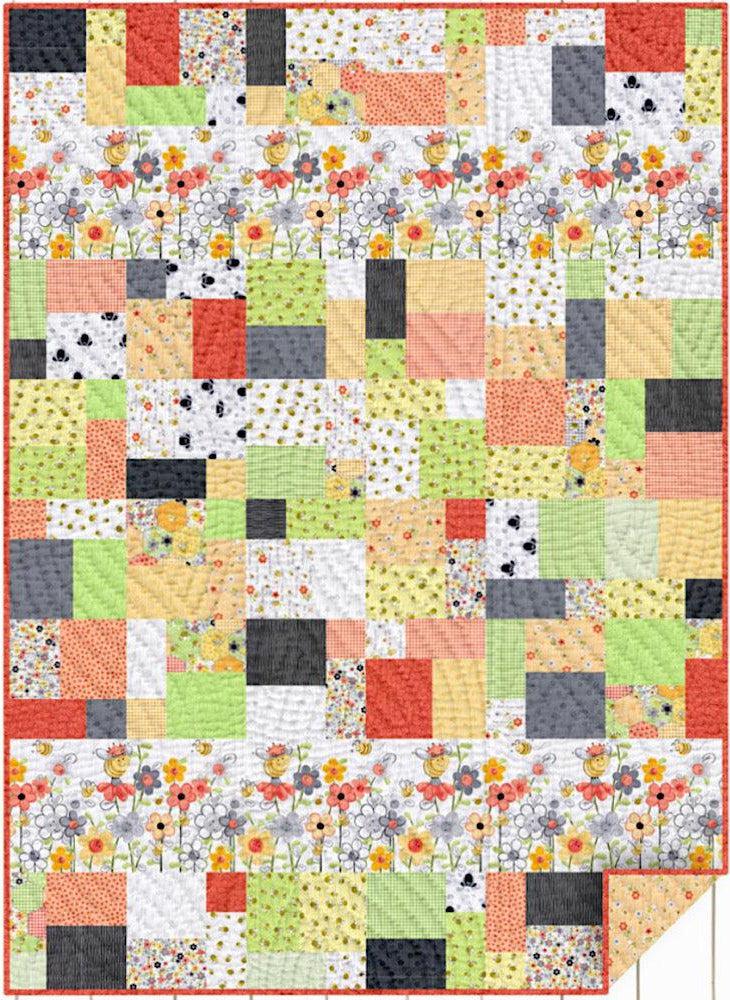 Sweet Bees Patch Quilt Kit-Susybee-My Favorite Quilt Store
