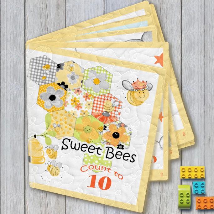Sweet Bees Yellow 36" Storybook Panel-Susybee-My Favorite Quilt Store