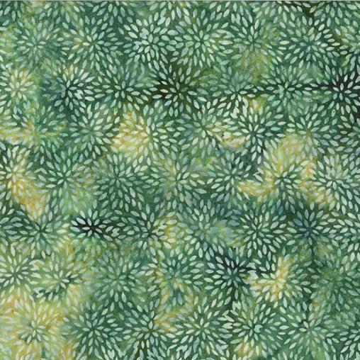 Sweet Breeze Spruce Ditsy Floral Dot Batik Fabric-Hoffman Fabrics-My Favorite Quilt Store