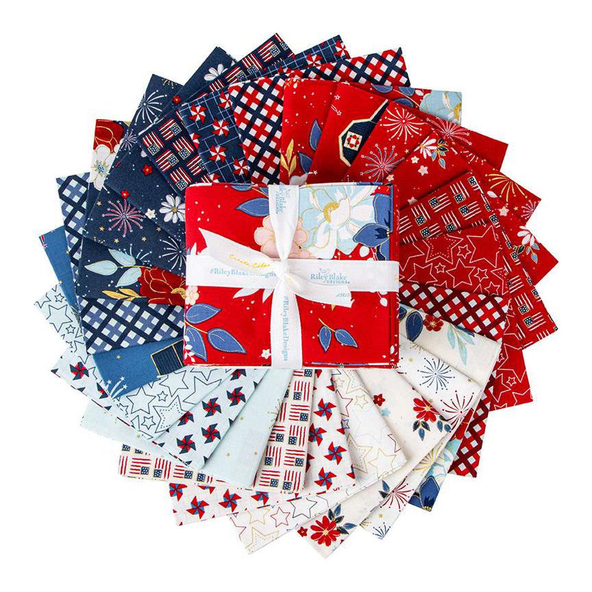 Sweet Freedom Fat Quarter Bundle 24pc.-Riley Blake Fabrics-My Favorite Quilt Store