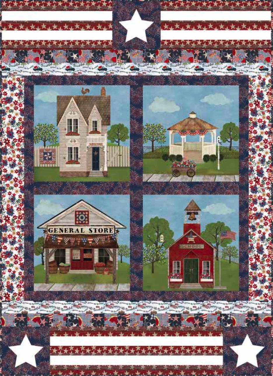 Sweet Land of Liberty Quilt Pattern - Free Digital Download-3 Wishes Fabric-My Favorite Quilt Store