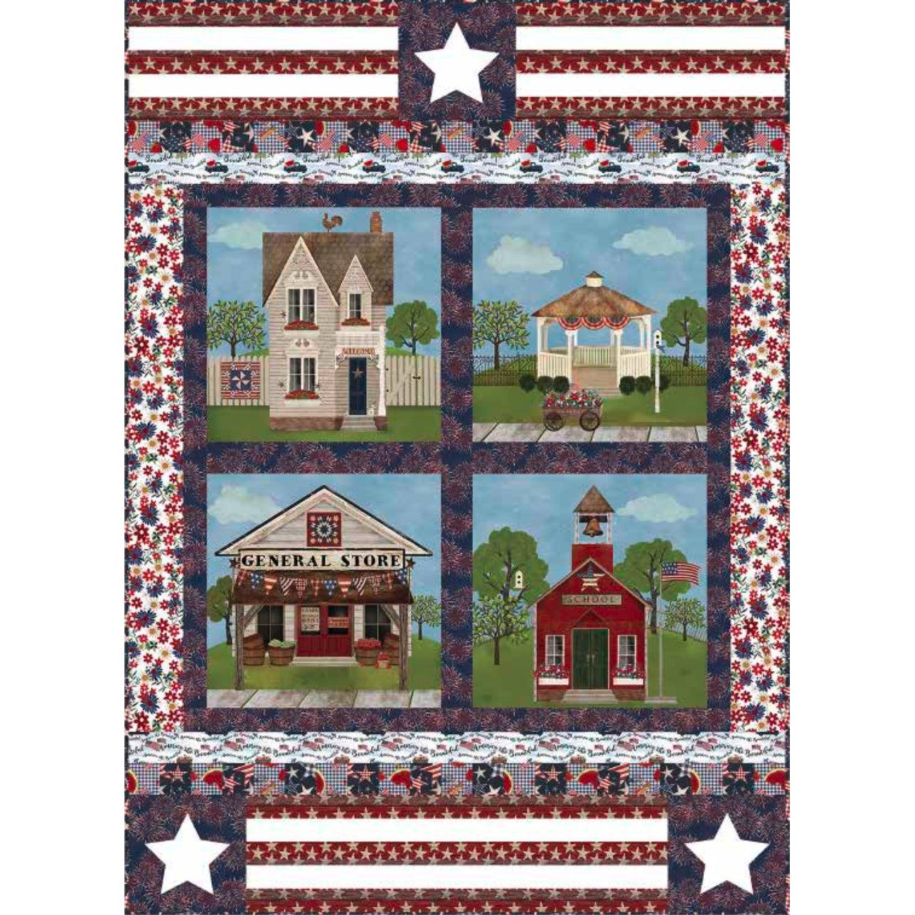 Sweet Land of Liberty Quilt Pattern - Free Digital Download-3 Wishes Fabric-My Favorite Quilt Store