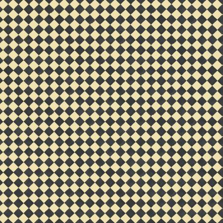 Sweet Little Pleasures Black/Yellow Diamond Check Fabric-Wilmington Prints-My Favorite Quilt Store