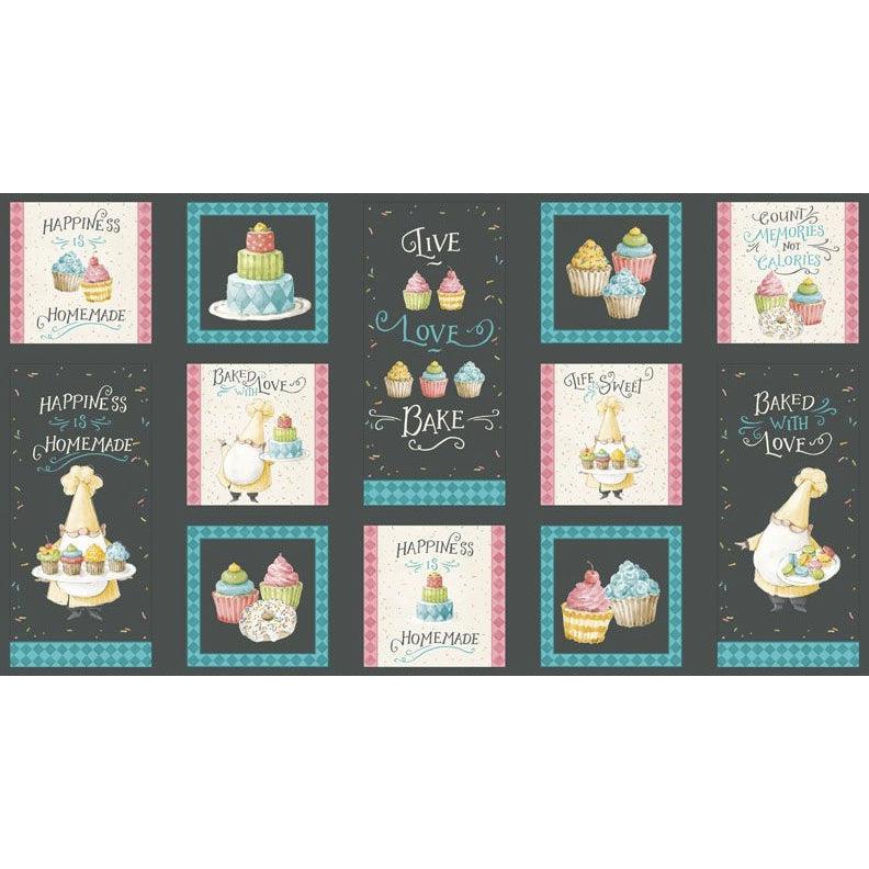 Sweet Little Pleasures Multi Hot Pad Panel 24"-Wilmington Prints-My Favorite Quilt Store