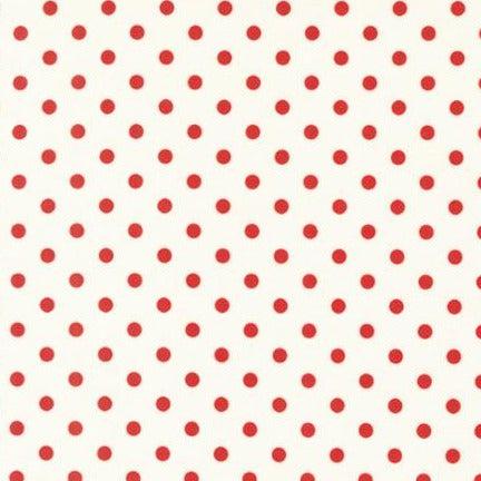 Sweet Melodies Ivory Polka Dots Fabric