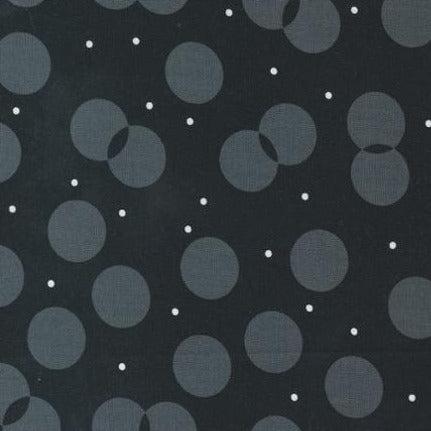 Sweet and Plenty  Black Licorice Juggle Dots Fabric