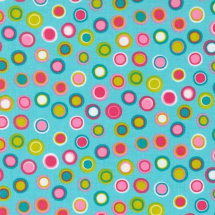 Sweet and Plenty Blue Razz Dots Fabric-Moda Fabrics-My Favorite Quilt Store