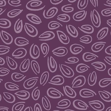 Swirls Aubergine Fabric-Susybee-My Favorite Quilt Store