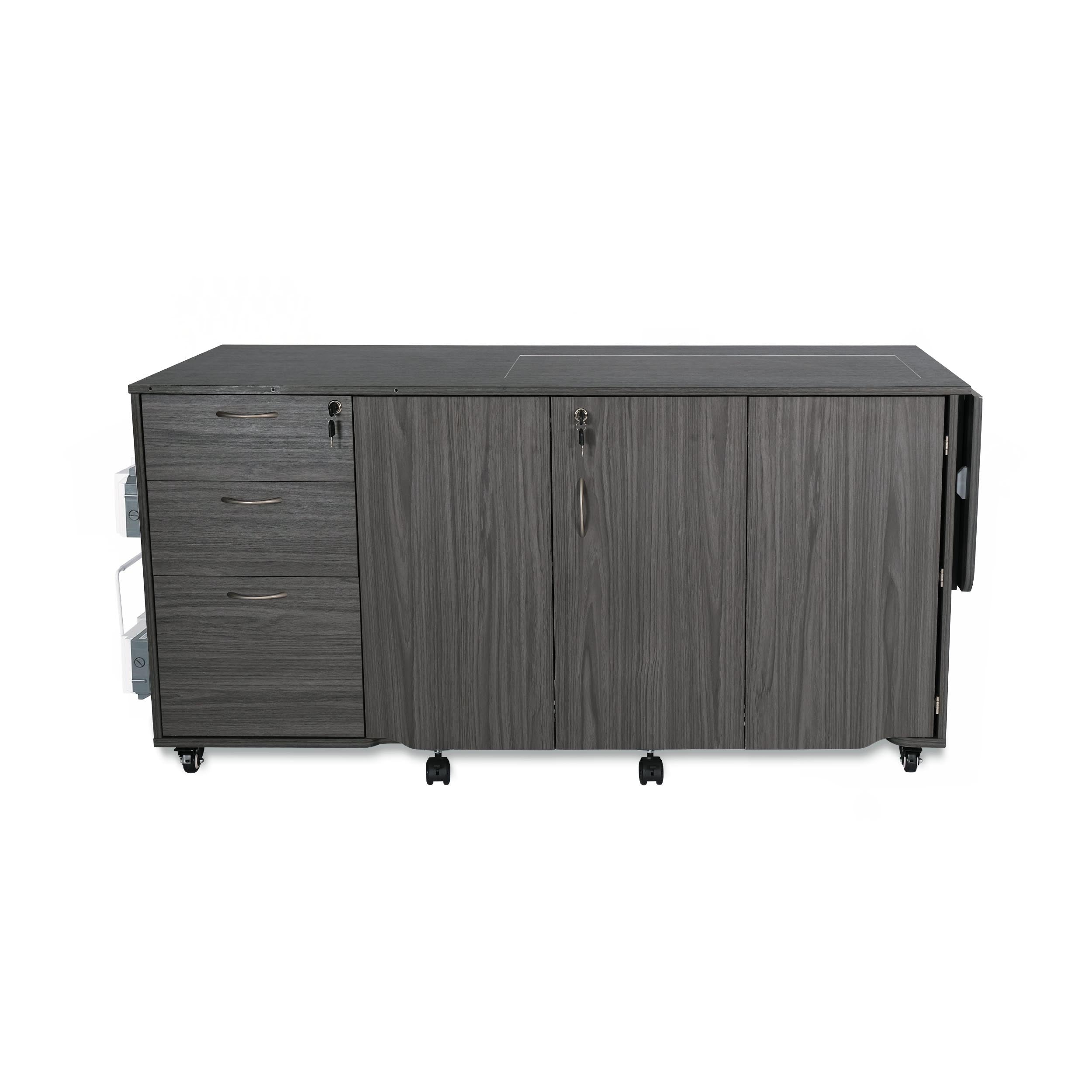 Sydney Sewing Cabinet - Gray Hydraulic XL-Arrow Classic Sewing Furniture-My Favorite Quilt Store