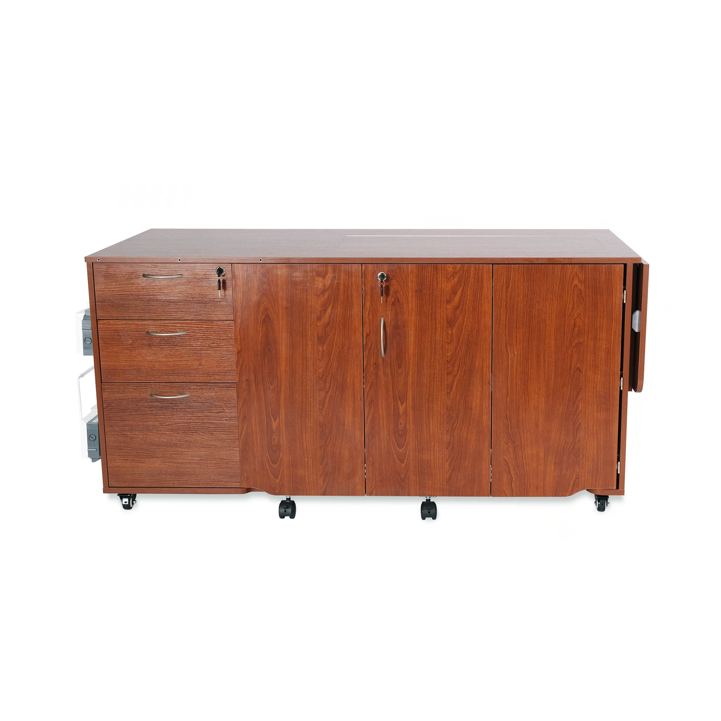 Sydney Sewing Cabinet - Teak Hydraulic XL-Arrow Classic Sewing Furniture-My Favorite Quilt Store