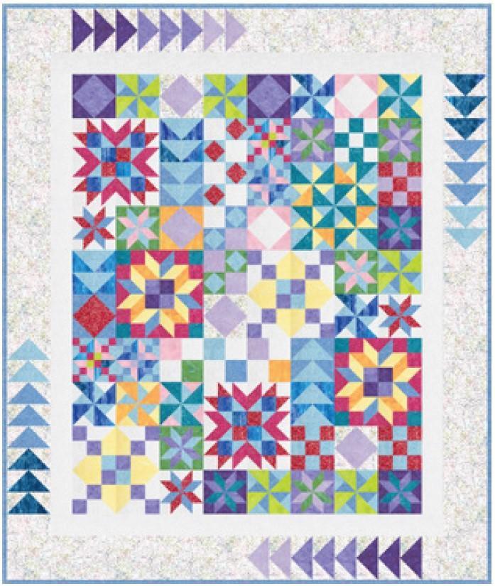 Symphony Bom Bright Quilt Kit-Northcott Fabrics-My Favorite Quilt Store