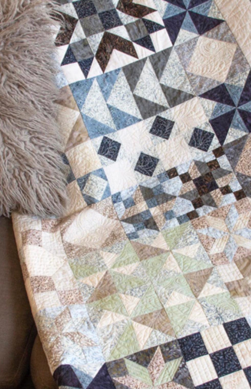 Symphony Bom Neutral Quilt Kit-Northcott Fabrics-My Favorite Quilt Store