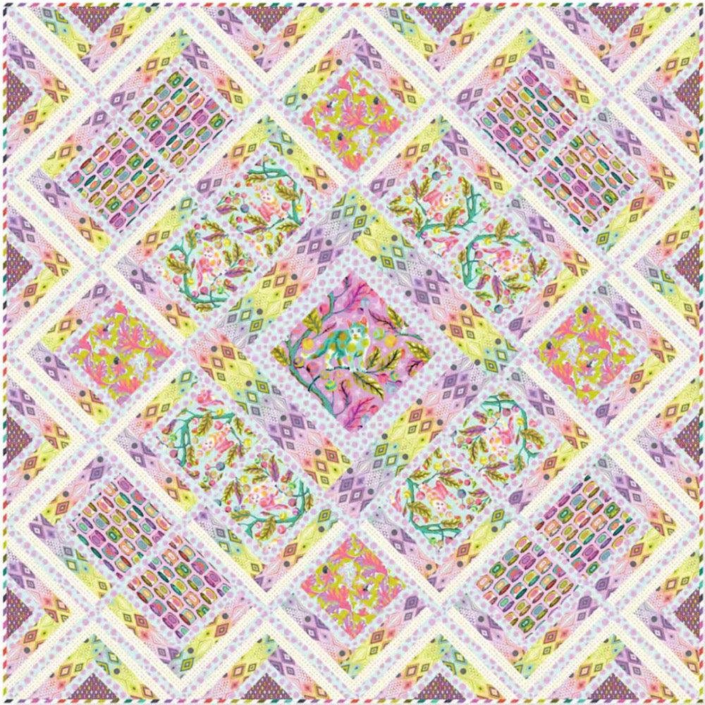 by - Candy Tabby Store Pink Quilt My Deja | Kit Fabrics Road Vu Favorite Spirit Quilt Free Cotton Tula