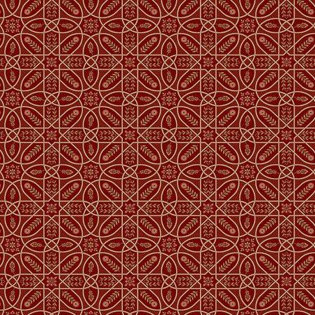 The Cotswold Holiday Collection Wine Brophy Trellis Fabric