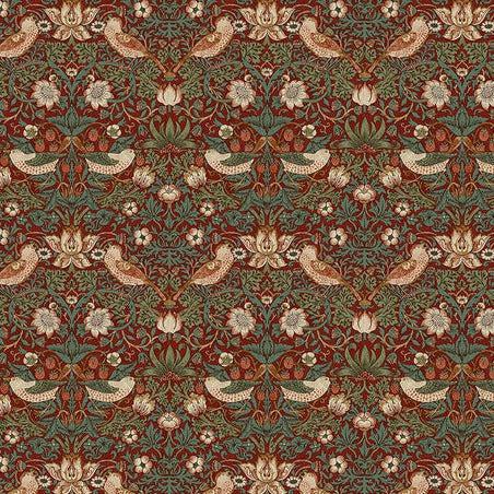 The Cotswold Holiday Collection Wine Mini Strawberry Thief Fabric-Free Spirit Fabrics-My Favorite Quilt Store