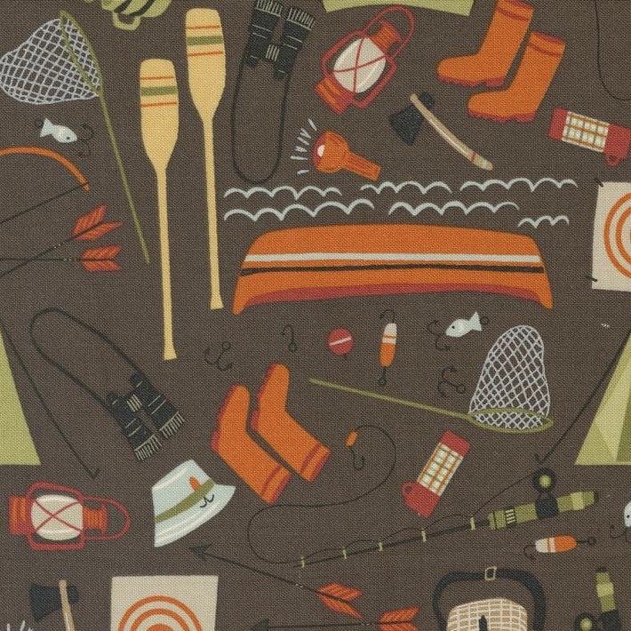 The Great Outdoors Bark Camping Gear Fabric