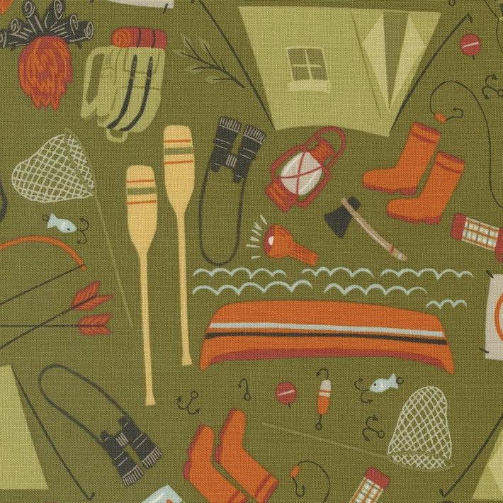 The Great Outdoors Forest Camping Gear Fabric