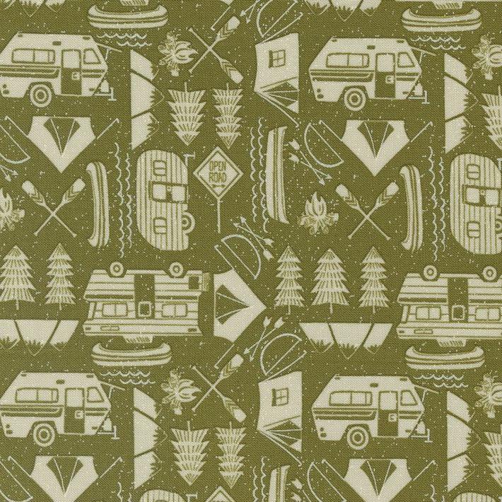 The Great Outdoors Forest Open Road Fabric