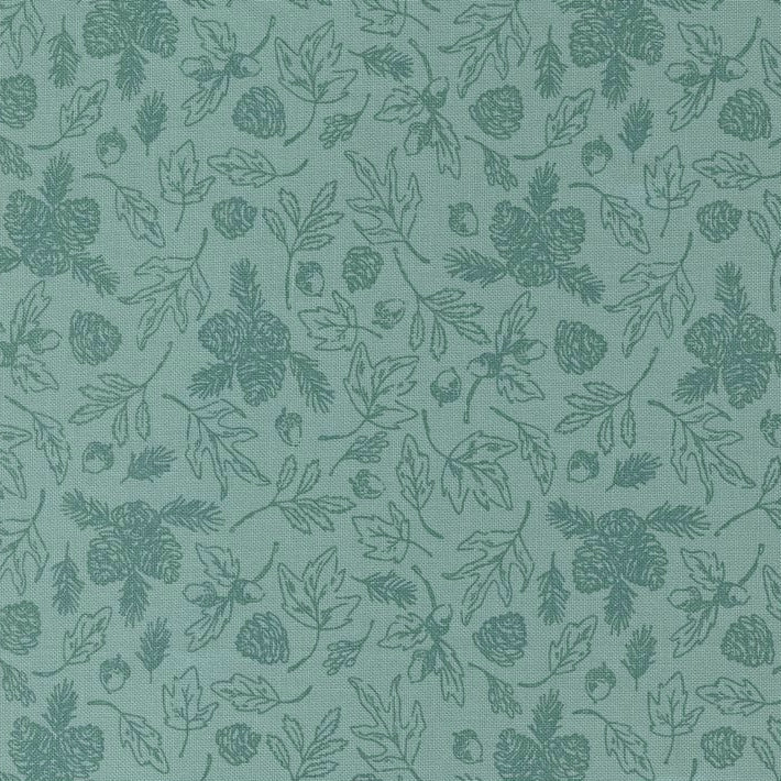 The Great Outdoors Sky Forest Foliage Fabric