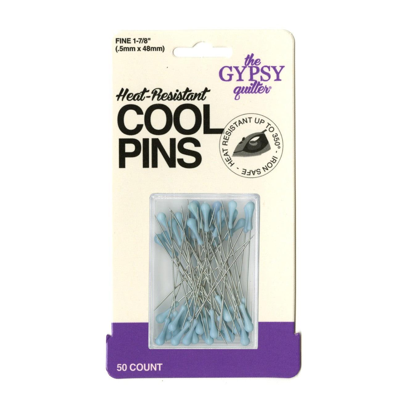 The Gypsy Quilter Cool Pins Bohemian Blue 50pc-Gypsy Quilter-My Favorite Quilt Store