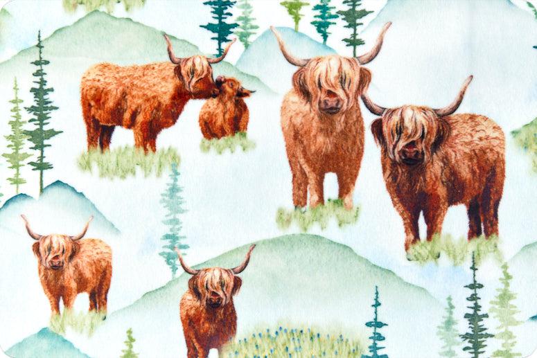 The Highland Digital Cuddle® Snow Fabric-Shannon Fabrics-My Favorite Quilt Store