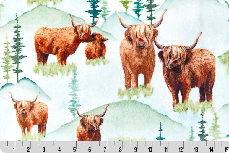 The Highland Digital Cuddle® Snow Fabric-Shannon Fabrics-My Favorite Quilt Store