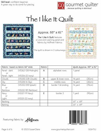 The I Like It Quilt Pattern-Gourmet Quilter-My Favorite Quilt Store