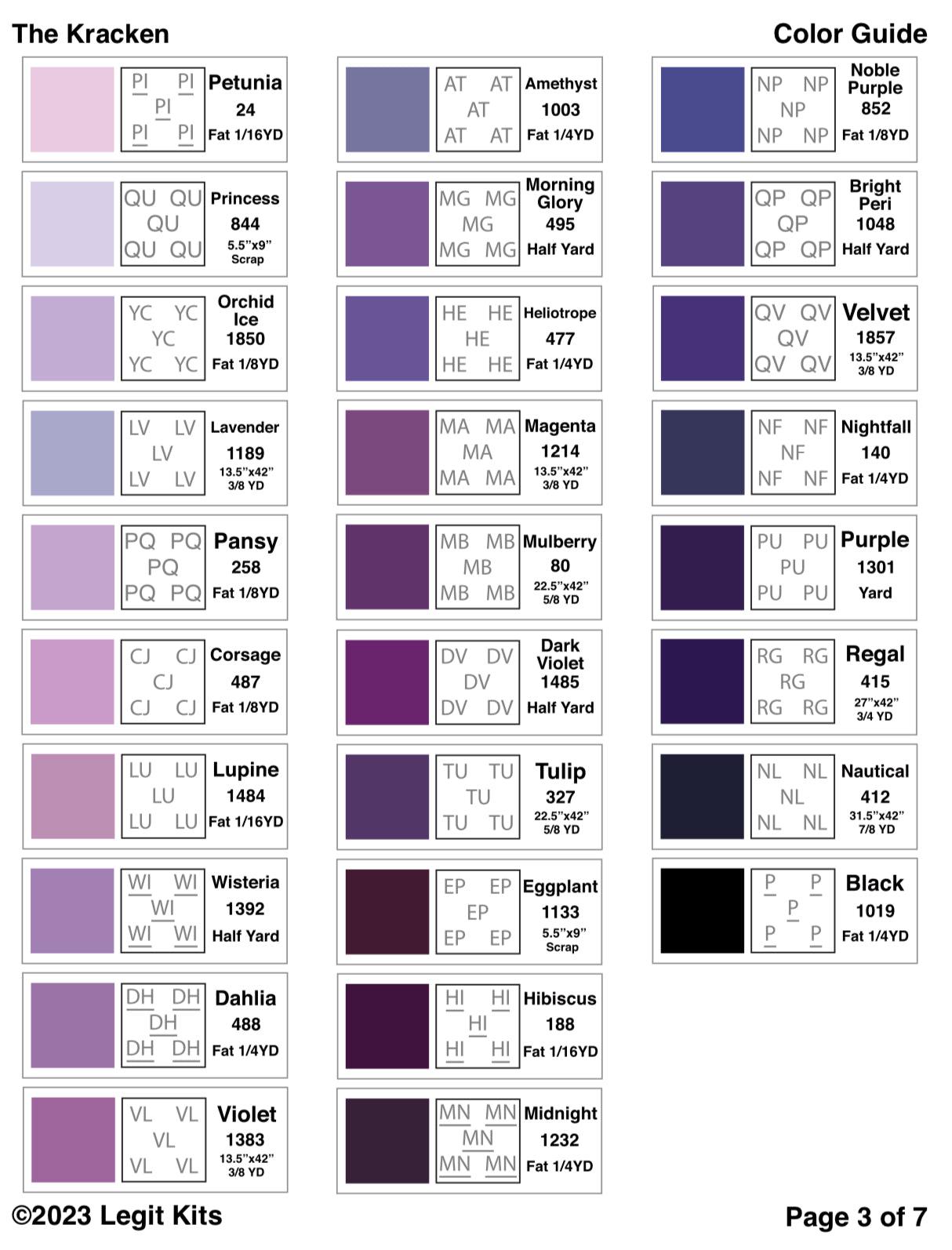 The Kracken Pattern-Legit Kits-My Favorite Quilt Store