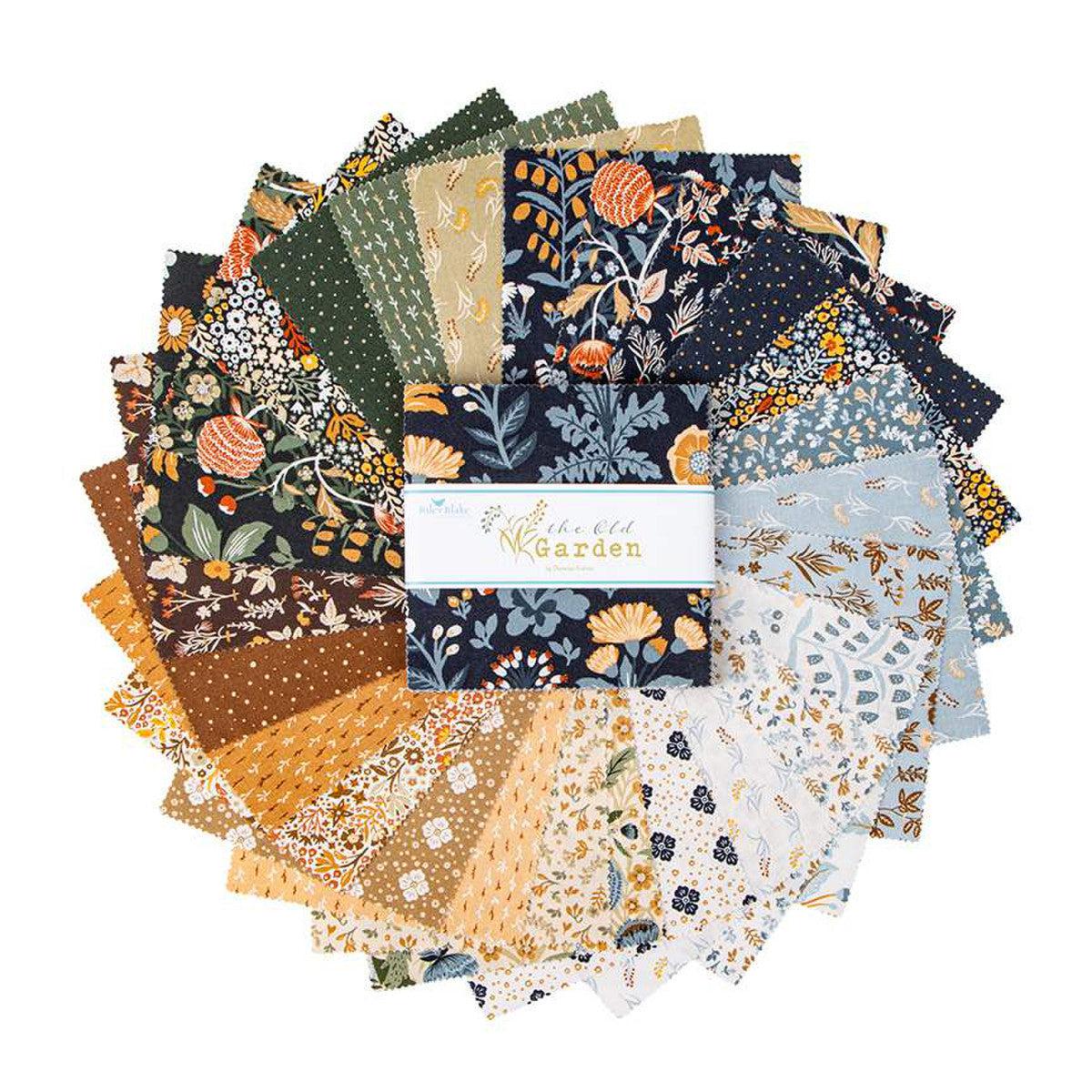 Layer Cake 10in Cotton Fabric squares - Garden L's Modern , LECIEN