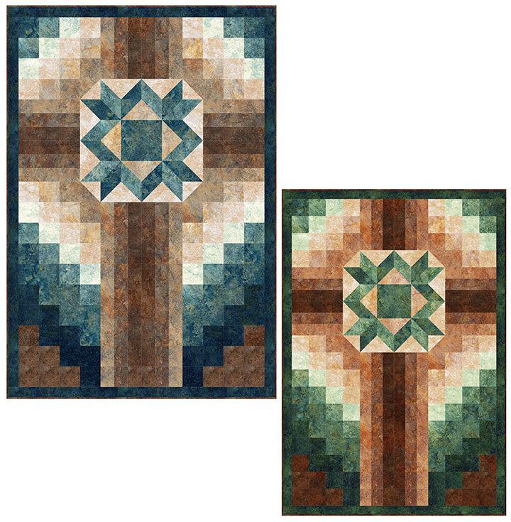 The Old Rugged Cross 4 Color Quilt Pattern-The Fabric Addict-My Favorite Quilt Store