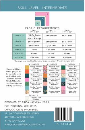The Penny Quilt Pattern-Kitchen Table Quilting-My Favorite Quilt Store