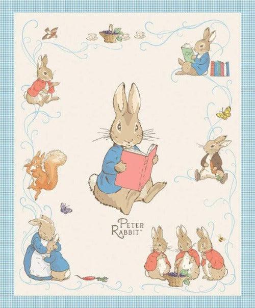 The Tale of Peter Rabbit Cream Peter Rabbit 36" Panel-Riley Blake Fabrics-My Favorite Quilt Store