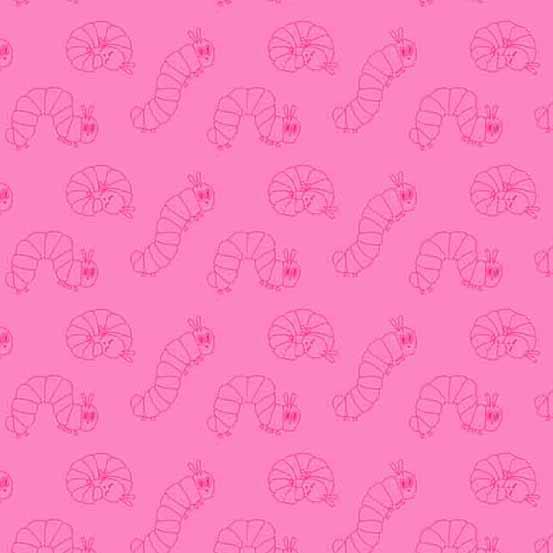Eric Carle, Caterpillar and Strawberry Pattern Fabric