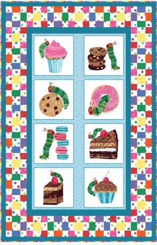 The Very Hungry Caterpillar Peacock Sweet Treats Quilt Kit-Andover-My Favorite Quilt Store