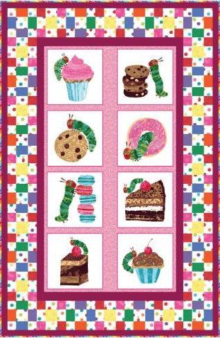 The Very Hungry Caterpillar Pink Sweet Treats Quilt Kit-Andover-My Favorite Quilt Store