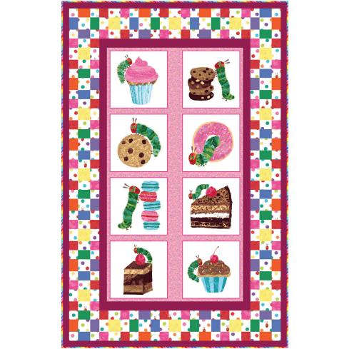 The Very Hungry Caterpillar Pink Sweet Treats Quilt Kit-Andover-My Favorite Quilt Store